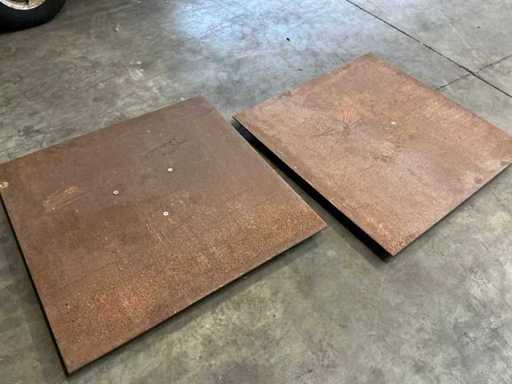 Grundplatte für Träger (8x)