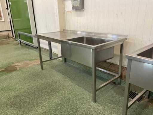 Lavandino in acciaio inox
