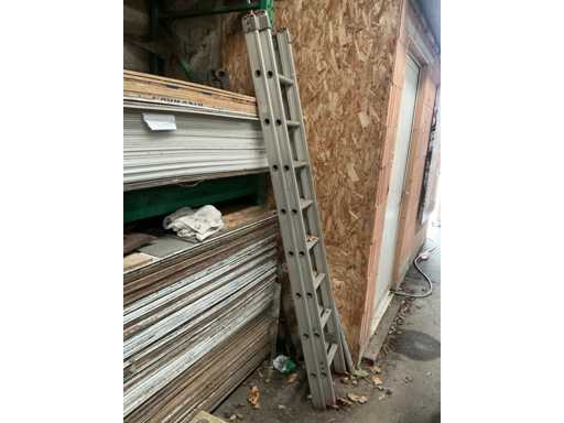 2-piece aluminum sliding ladder