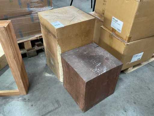 Colonne en bois (2x)