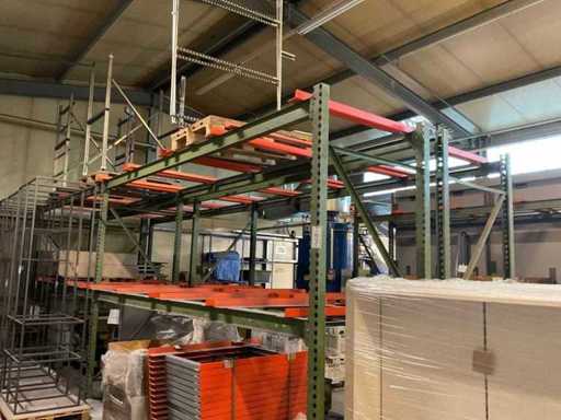 Heavy-duty shelf, with contents