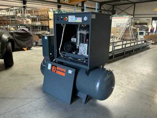 2018 Brown Industrial Pro GAL204 geluidgedempte zuigercompressor met luchtdroger
