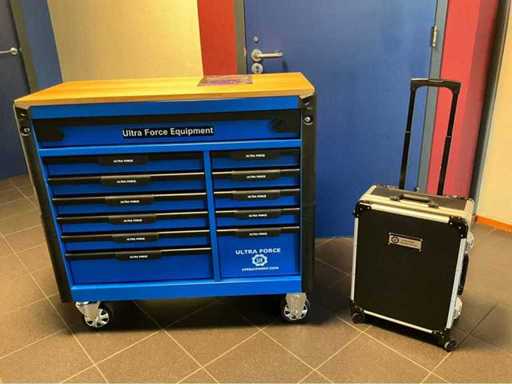 Ultra Force Equipment Tool trolley 12 drawers 293 pcs AND Trolley 238 pcs