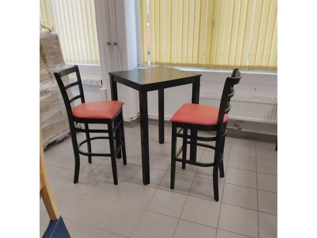 9x bar sets - 18x high chair + 9x high table - bar furniture - gastro discount
