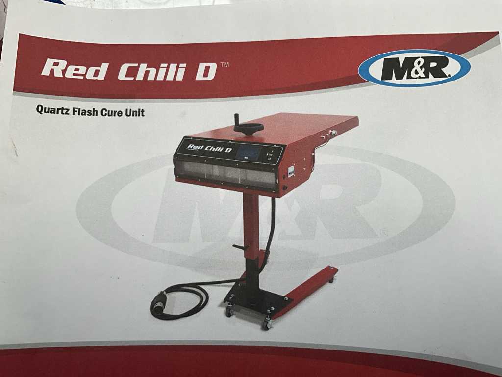 M&R RED CHILI D Bv7 Quartz Flash Dryer Cure unit/tussendroger