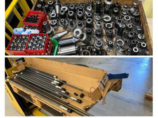 Warehouse clearance, workshop materials, tools, milling cutters, recordings, inventory