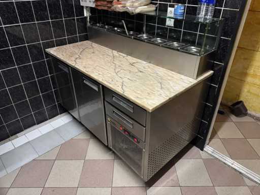 Pizza refrigerated workbench