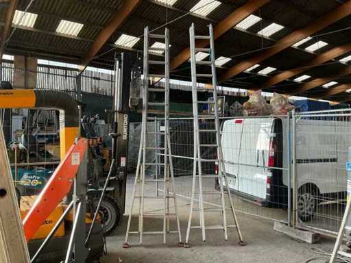 Échelle coulissante 2x14 en 2 pièces