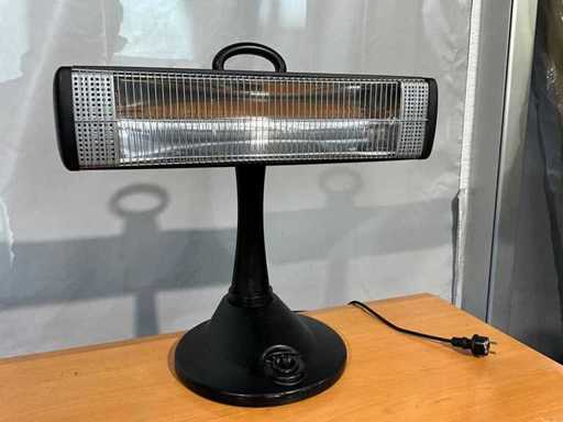 Chauffage de terrasse neuf - 1500 W - Rotatif - Noir 