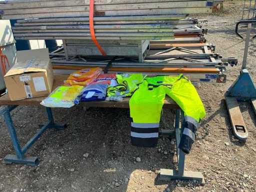 High-visibility clothing various sizes