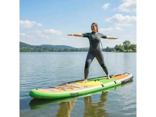Inflatable paddle board Extra Long 335 cm with seat, convertible paddle