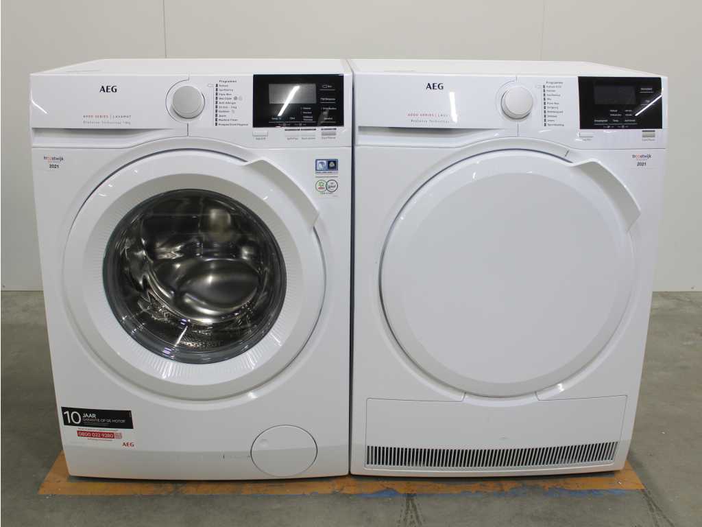 AEG 6000 Serie | Lavamat ProSense Technology Waschmaschine & AEG 6000 Serie | Lavatherm Trockner mit ProSense-Technologie