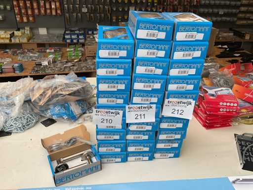 10 x inox deurklinken