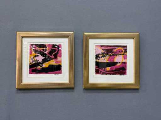 Pittura - La luce colpisce l'oscurità (1) - Dittico - Erik Kouw
