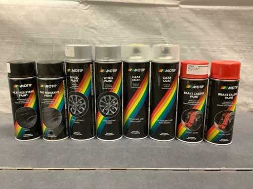 Motip Spray Paint Cans for Car (8x)