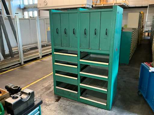 Tool cabinet for tool holders