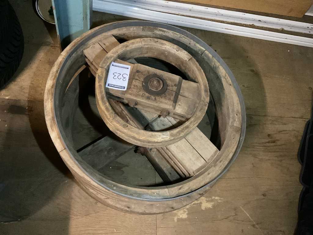 Wooden Tire Drive wheels (3x)