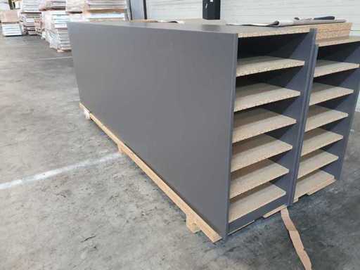 Armadio per modanature 50x90x280 cm (2x)