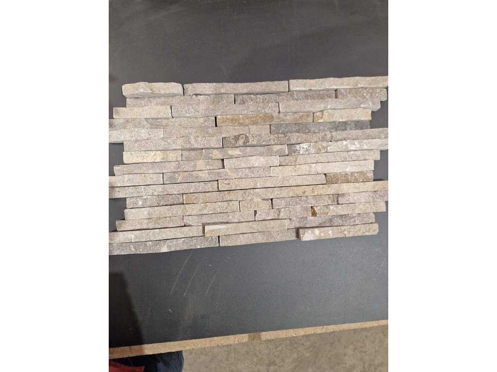 4m2 mozaïek Stone panels 03 light grey lot 1