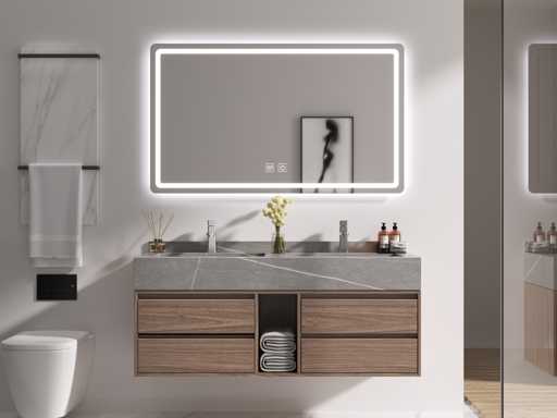 Zestaw mebli łazienkowych - Vonato - Luksus 100 - 0 - 2-osobowy 120 cm