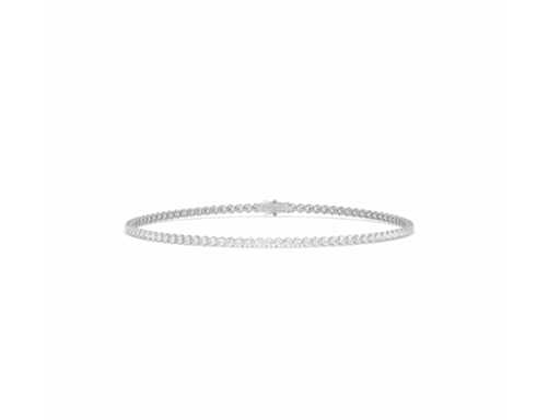 Bracciale tennis in oro bianco 18 carati con diamanti da 5,01 ct
