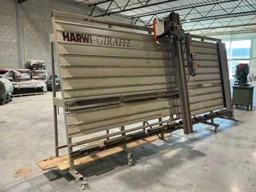 Harwi - Machine à scie circulaire à panneaux girafes
