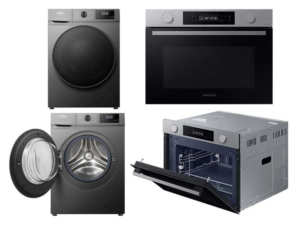 Rückgabeware Samsung Kombi-Mikrowelle und Everglades-Waschmaschine