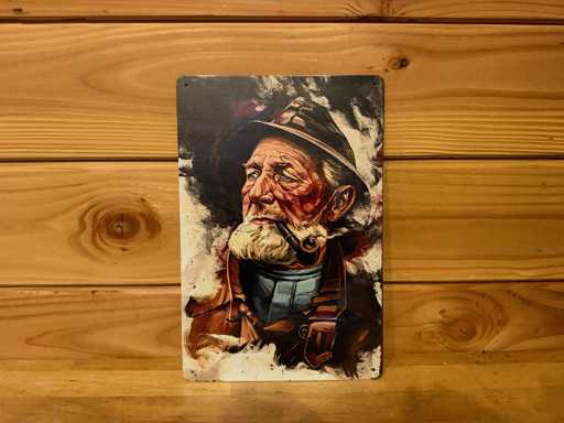 Metalen reclamebord 30x20cm