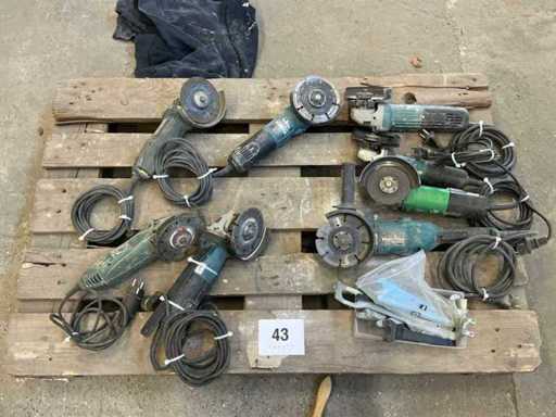 Diverse haakse slijpmachine (8x)