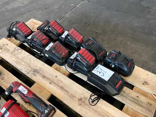 Bosch Professional Acculader en accu’s (6x)