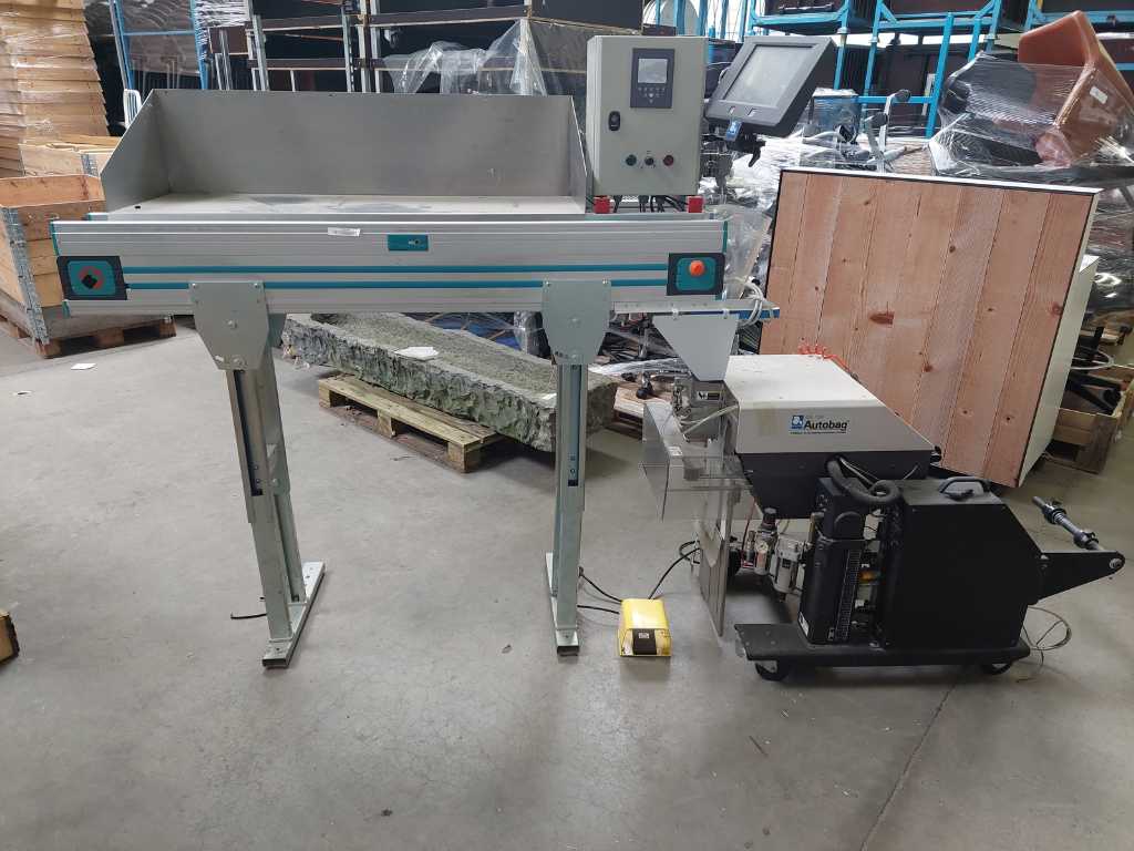 2x Packaging machine: AUTOBAG AB 180 + MB conveyors