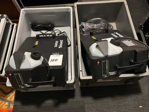 Beamz S1800 Machine à fumée (2x)