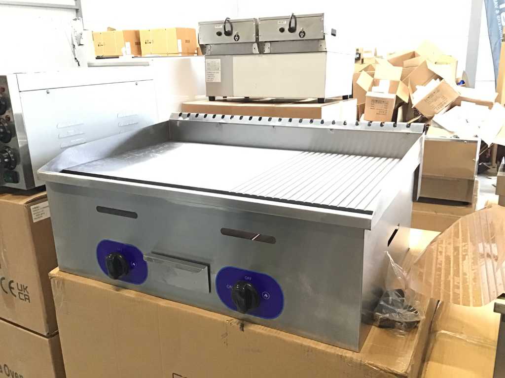 Stainless steel griddle gas