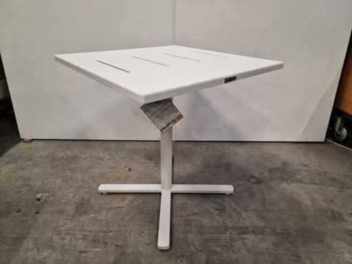 Garden Prestige - Alu Tuintafel Suisse 70 x 70cm Wit Full Alu