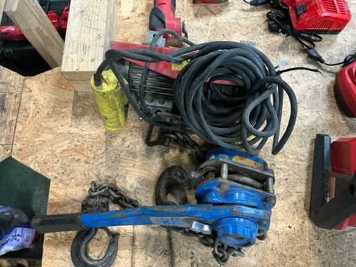 Stahldrahtwinde und Ratschen-Kettenheber