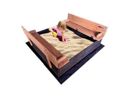 MaxxGarden 22197 Sandpit Wood Lockable 100x95cm