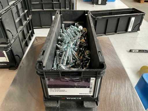 Würth 6.10kg Hollow wall anchor M6x66/53 in stackable box