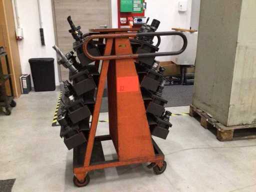 48 x suporturi SK40 cu cărucior pentru scule