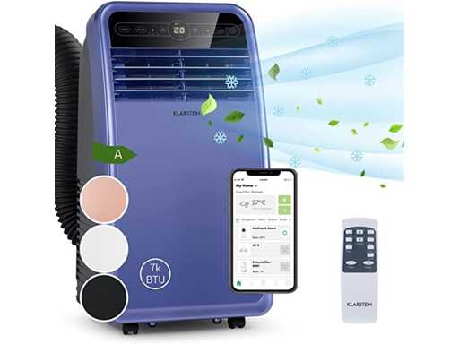 Climatiseur mobile Klarstein Metrobreeze New York Smart 7k 7000 BTU/2,1 kW EEC A Télécommande