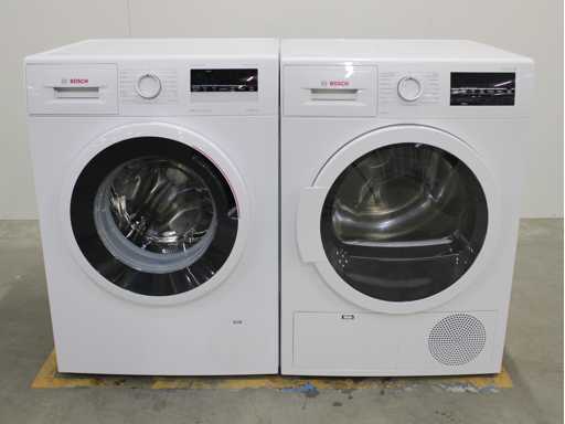 Bosch Serie|4 VarioPerfect EcoSilence Drive Wasmachine & Bosch Serie|6 Wasdroger