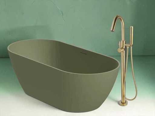 Wiesbaden Caral Robinet de bain autoportant en laiton brossé PVD