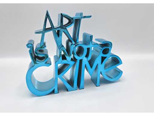 Mr Brainwash (1966), After, Art Is Not a Crime (Chrome Blue)