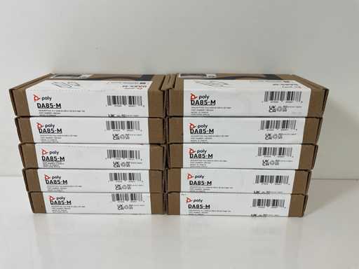 Adattatore digitale USB-A/USB-C Poly (DA85-M) (Plantronics) - Funziona con Poly Call Center, adattatori per processori audio (nuovi) (10x)