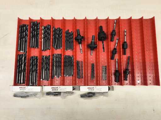   Punta da trapano e sega a tazza a freccette