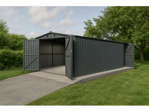 Terrain 1020 Garage métallique, 18 m2 / 6x3 mètres 