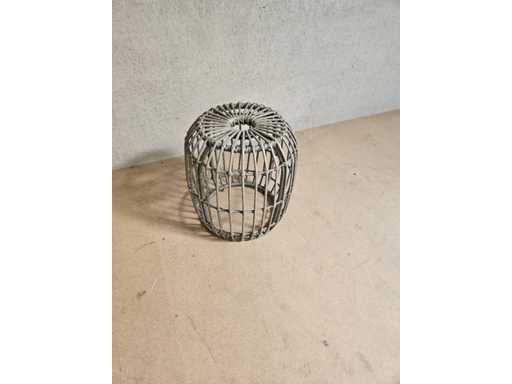 Seat pouf rattan 43cm