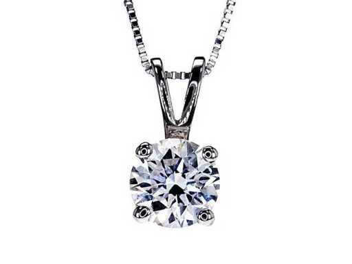 Luxe Solitaire Hanger in Natuurlijke Diamant 1,01 karaat
