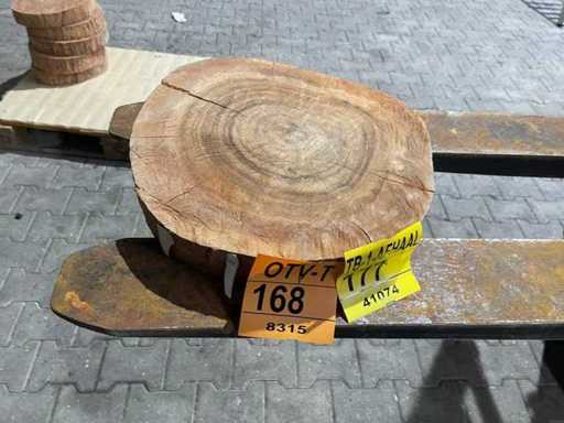 Tarcza z palisandru, grubość 75 mm, Ø 400 mm