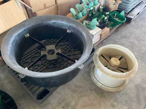 Ventilator și inelul de admisie al ventilatorului