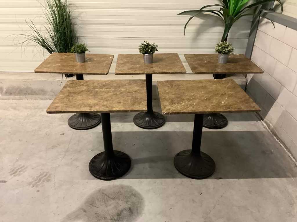 Satellite - Table de patio en marbre (5x)